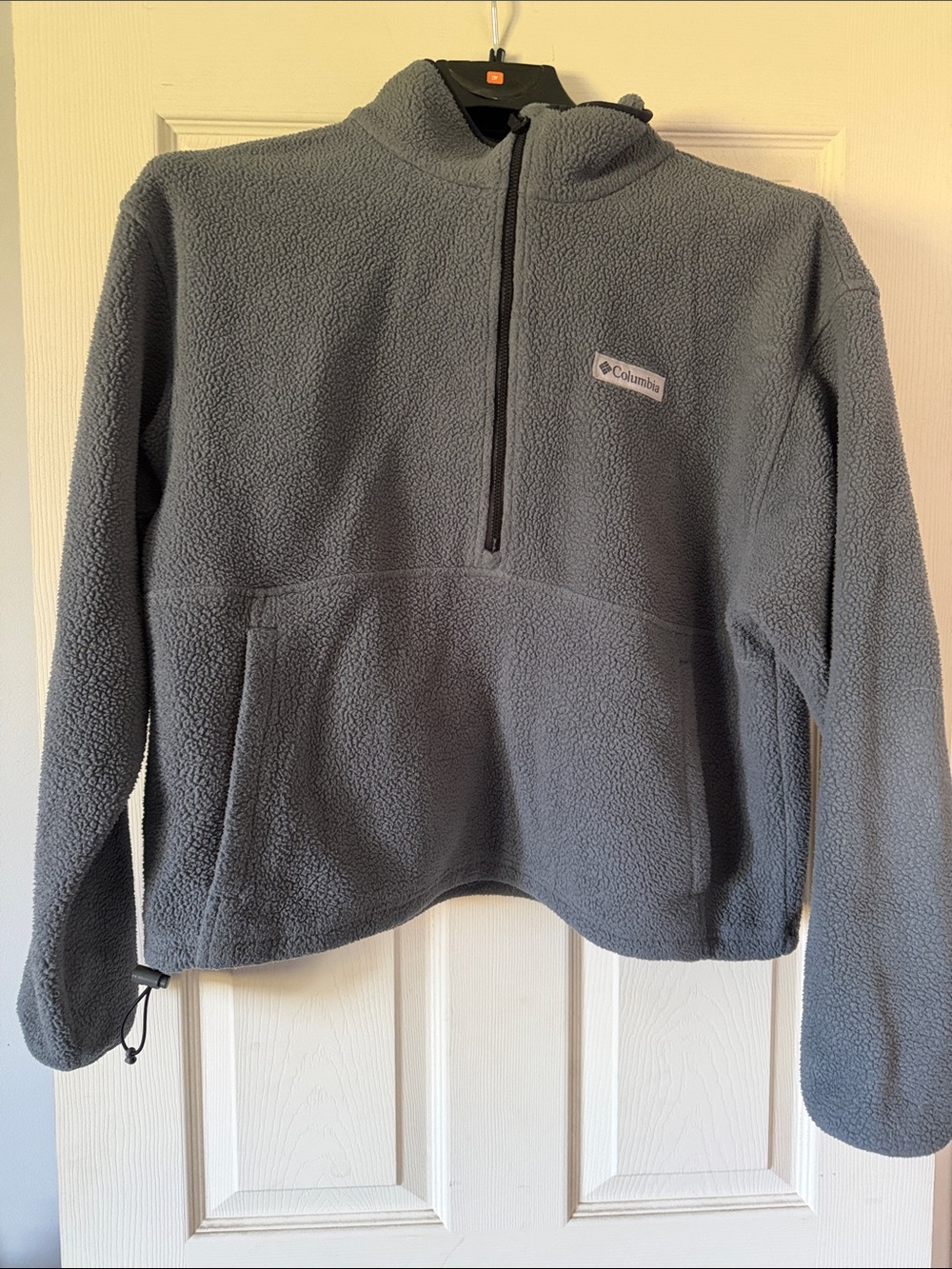 Columbia Women’s Gray Sherpa Half-Zip Hoodie